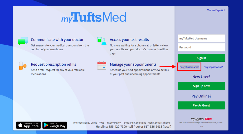 Tufts Patient Portal