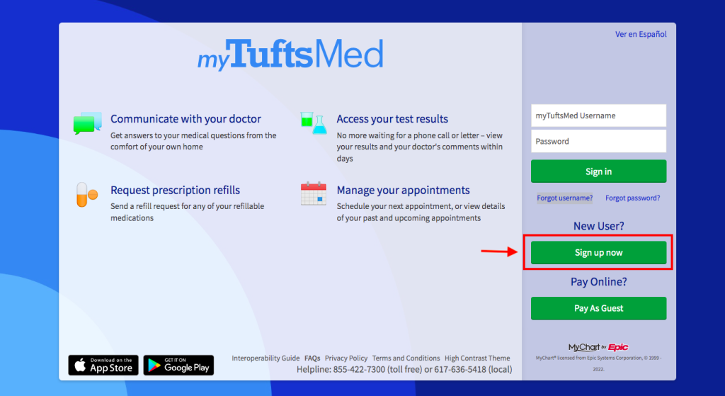 Tufts Patient Portal