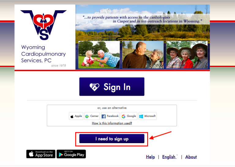 Wyoming Cardiopulmonary Patient Portal