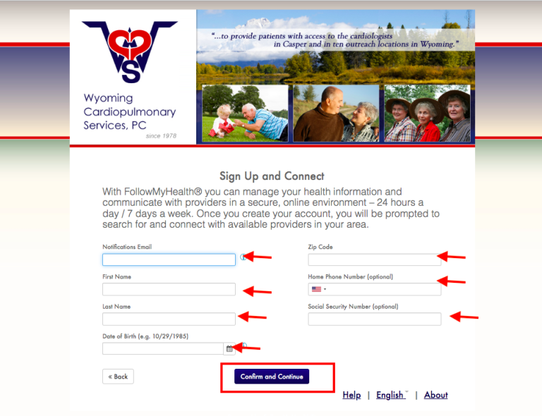 Wyoming Cardiopulmonary Patient Portal
