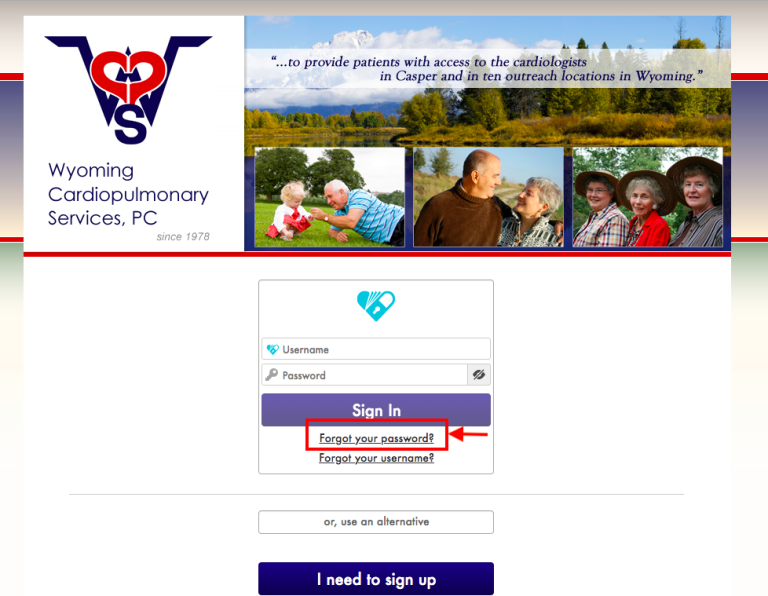 Wyoming Cardiopulmonary Patient Portal 4