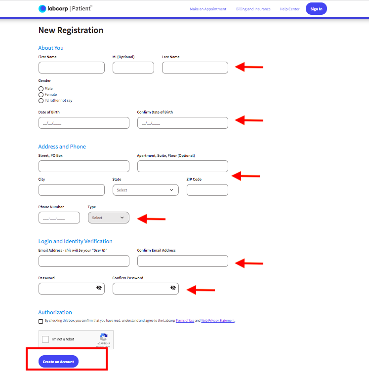 Labcorp Patient Portal