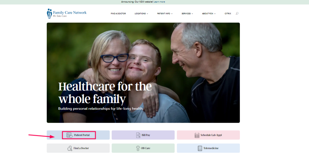 Family Care Network Patient Portal