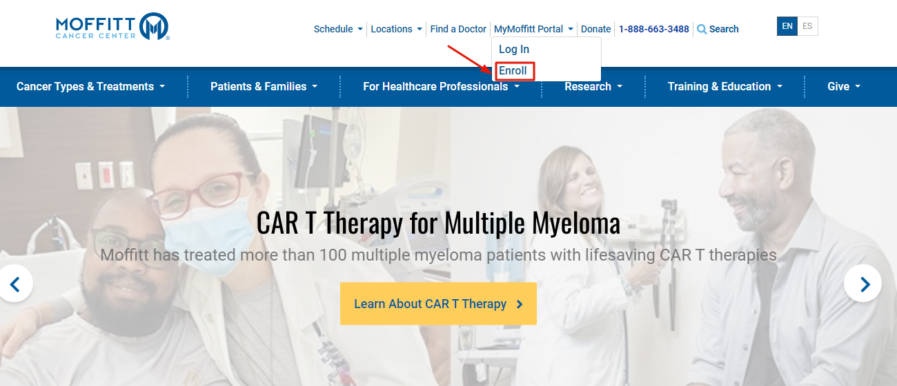 Moffitt Cancer Center Patient Portal Login Digital