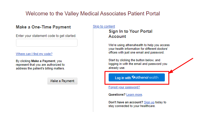 Valley Medical Associates Patient Portal