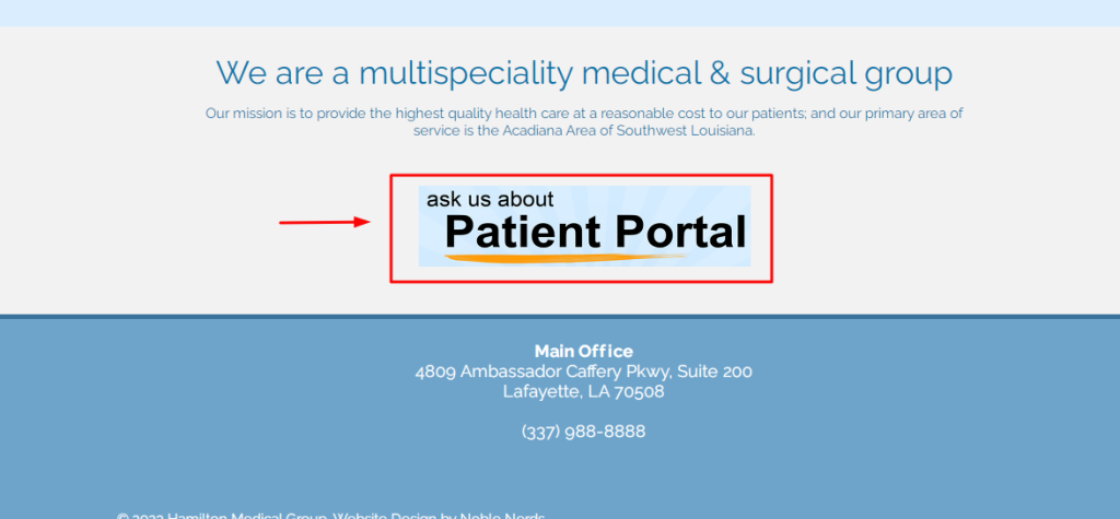 Hamilton Medical Group Patient Portal Login 1
