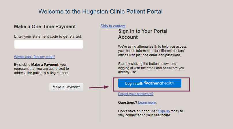 Hughston Clinic Patient Portal