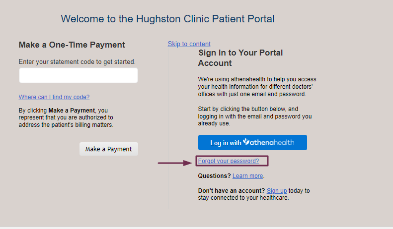 Hughston Clinic Patient Portal