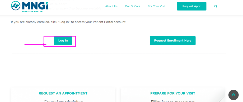 MNGI patient portal 1