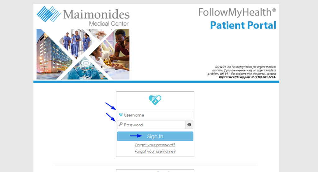 Maimonides Patient Portal 3