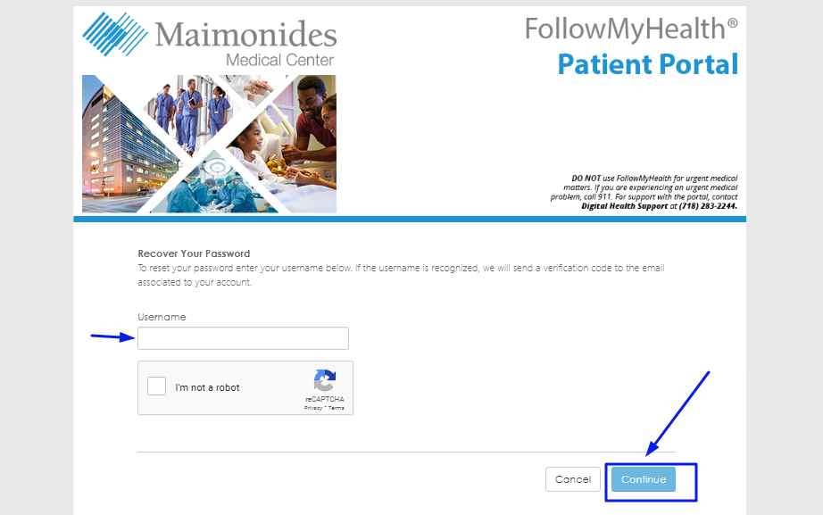 Maimonides Patient Portal 4