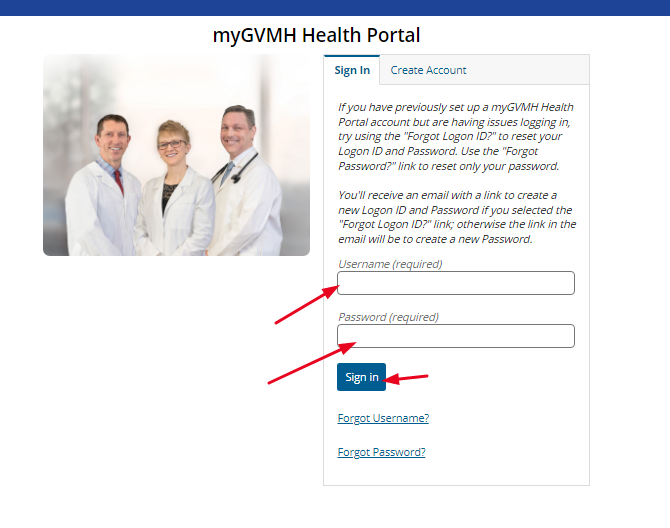 My GVMH Patient Portal