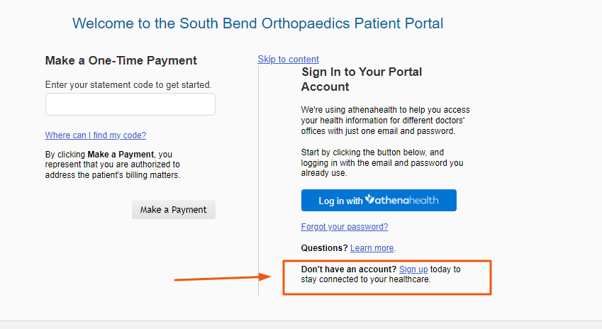 South Bend Orthopedics Patient Portal