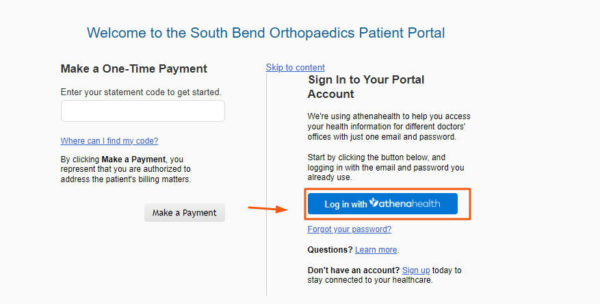 South Bend Orthopedics Patient Portal Login Www sbortho Digital 