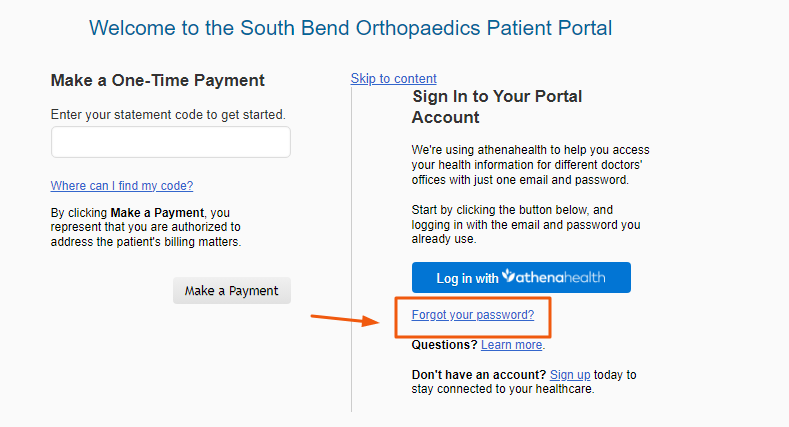 South Bend Orthopedics Patient Portal