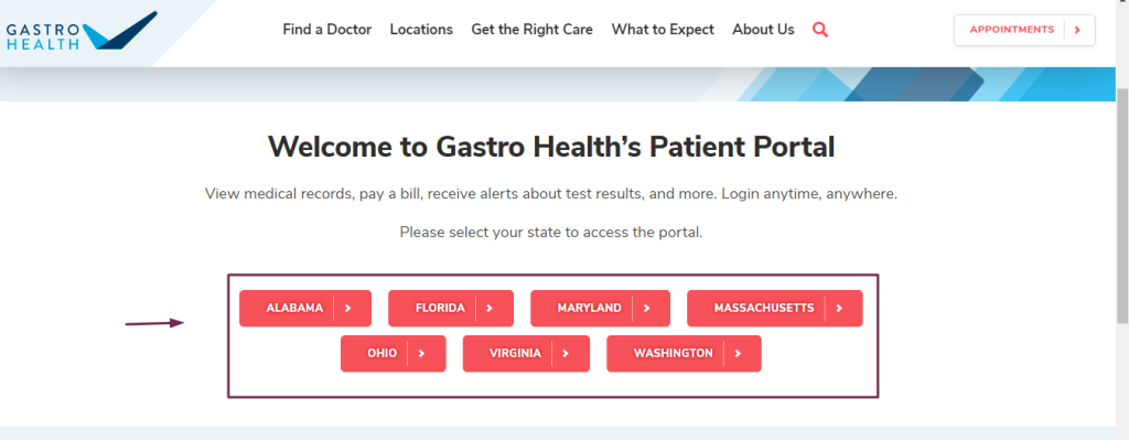 Gastro Health Patient Portal