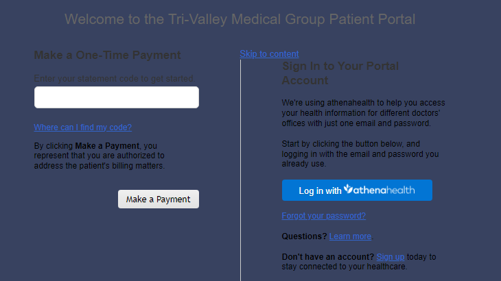 Tri Valley Medical Group Patient Portal